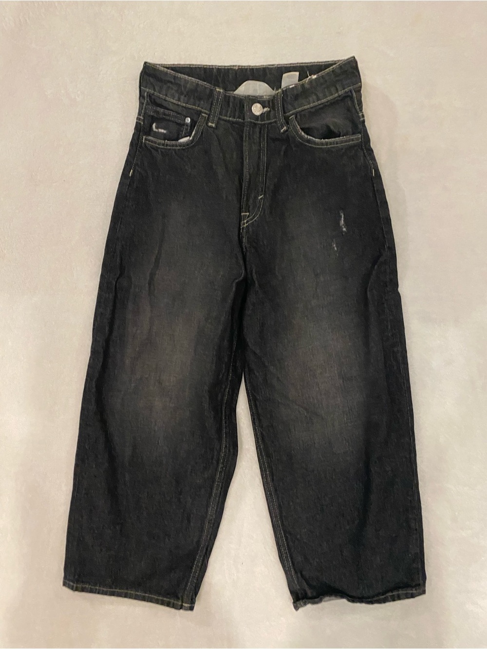 Kids Black Relaxed Fit Jeans Size 8